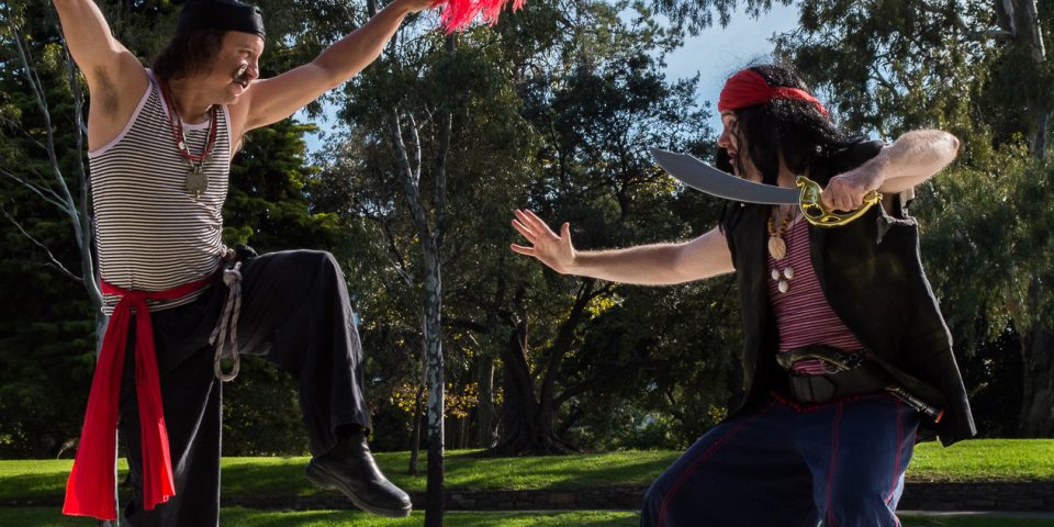 Feather fighting on the top of the Popeye