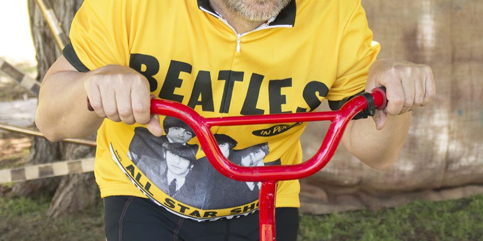 Mulga Bill on his bike